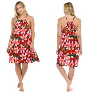 Skye calliope dress - break of day tropical floral print halter dress medium NWT